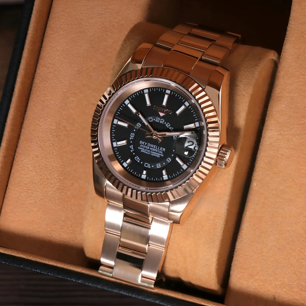 Sky Dweller Rose-black